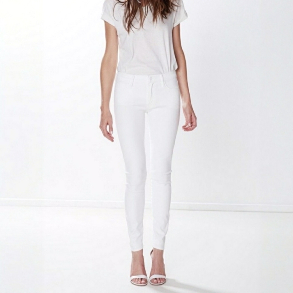 Mother The Looker Mirror Mirror White Jeans